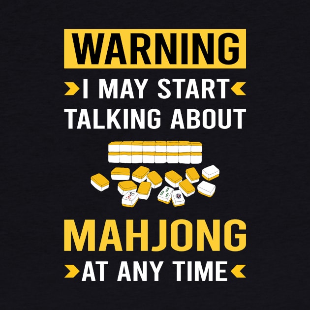 Warning Mahjong Majong Mah Jong Mah Jongg by Good Day